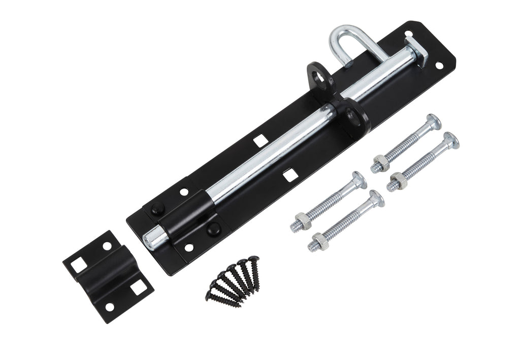 Blue Spot Tools Ironmongery 200mm Black Powder Coated Brenton Bolt