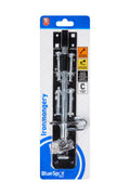 Blue Spot Tools Ironmongery 200mm Black Powder Coated Brenton Bolt