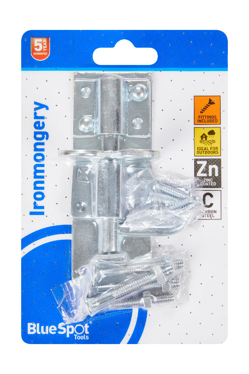 Blue Spot Tools Ironmongery 100mm Zinc Plated Brenton Bolt