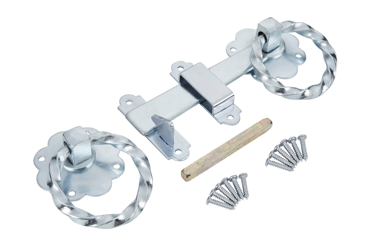 Blue Spot Tools Ironmongery 152mm Zinc Plated Twisted Ring Latch