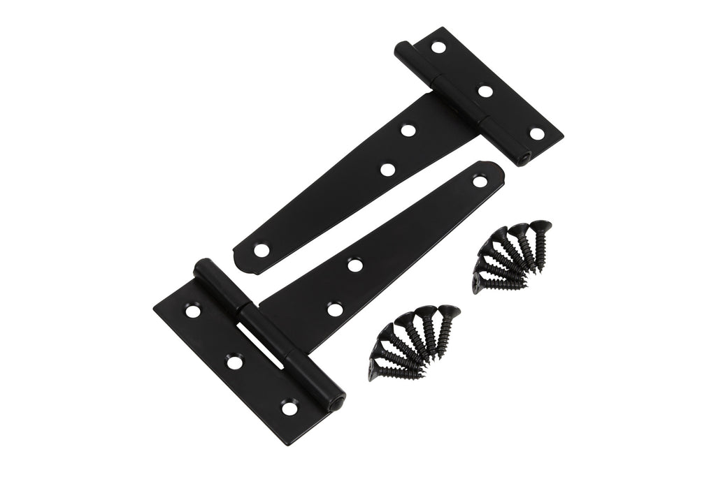 Blue Spot Tools Ironmongery 102mm Black Powder Coated Tee Hinge