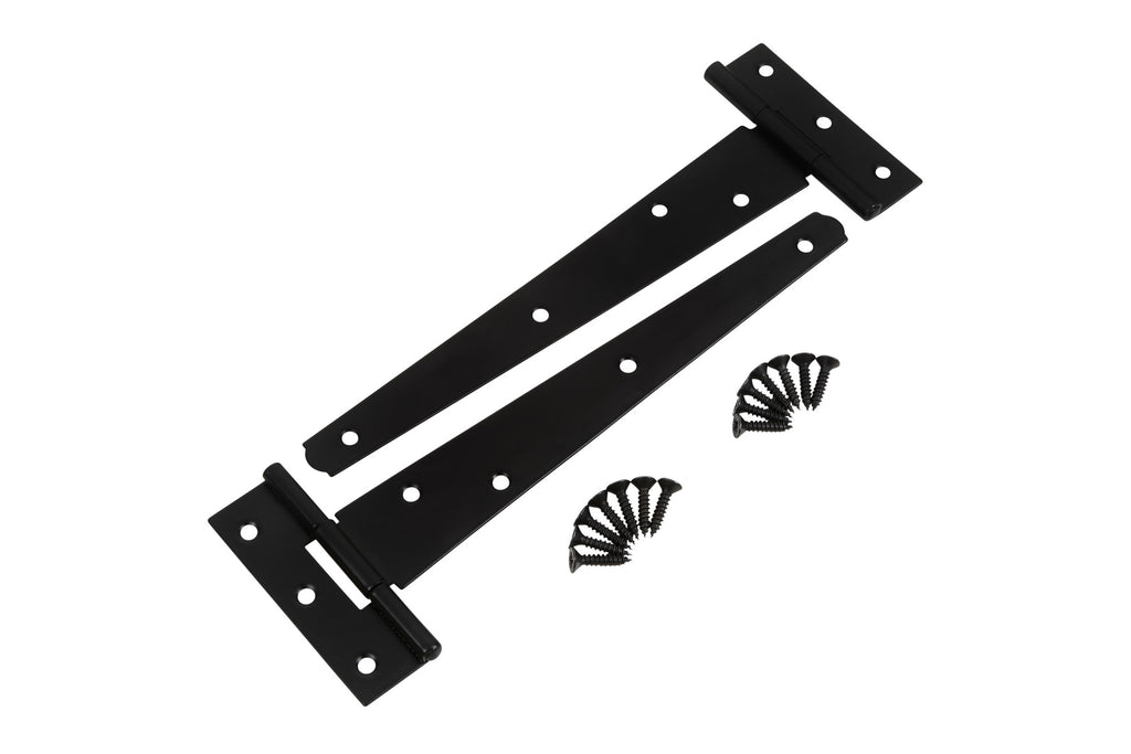 Blue Spot Tools Ironmongery 204mm Black Powder Coated Tee Hinge