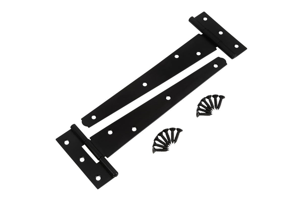 Blue Spot Tools Ironmongery 204mm Black Powder Coated Tee Hinge