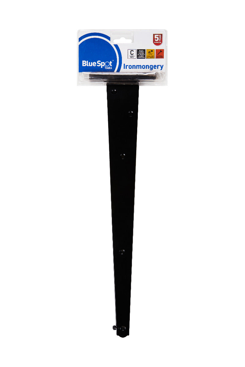 Blue Spot Tools Ironmongery 450mm Black Powder Coated Tee Hinge