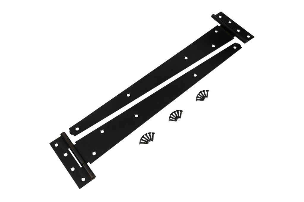 Blue Spot Tools Ironmongery 450mm Black Powder Coated Tee Hinge