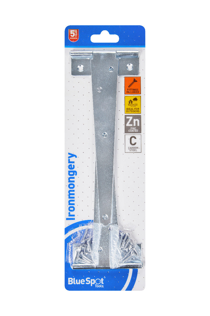 Blue Spot Tools Ironmongery 204mm Zinc Plated Tee Hinge