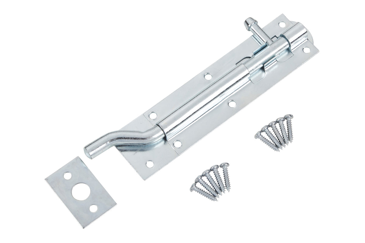 Blue Spot Tools Ironmongery 150mm Zinc Plated Necked Tower Bolt