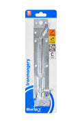 Blue Spot Tools Ironmongery 200mm Zinc Plated Necked Tower Bolt