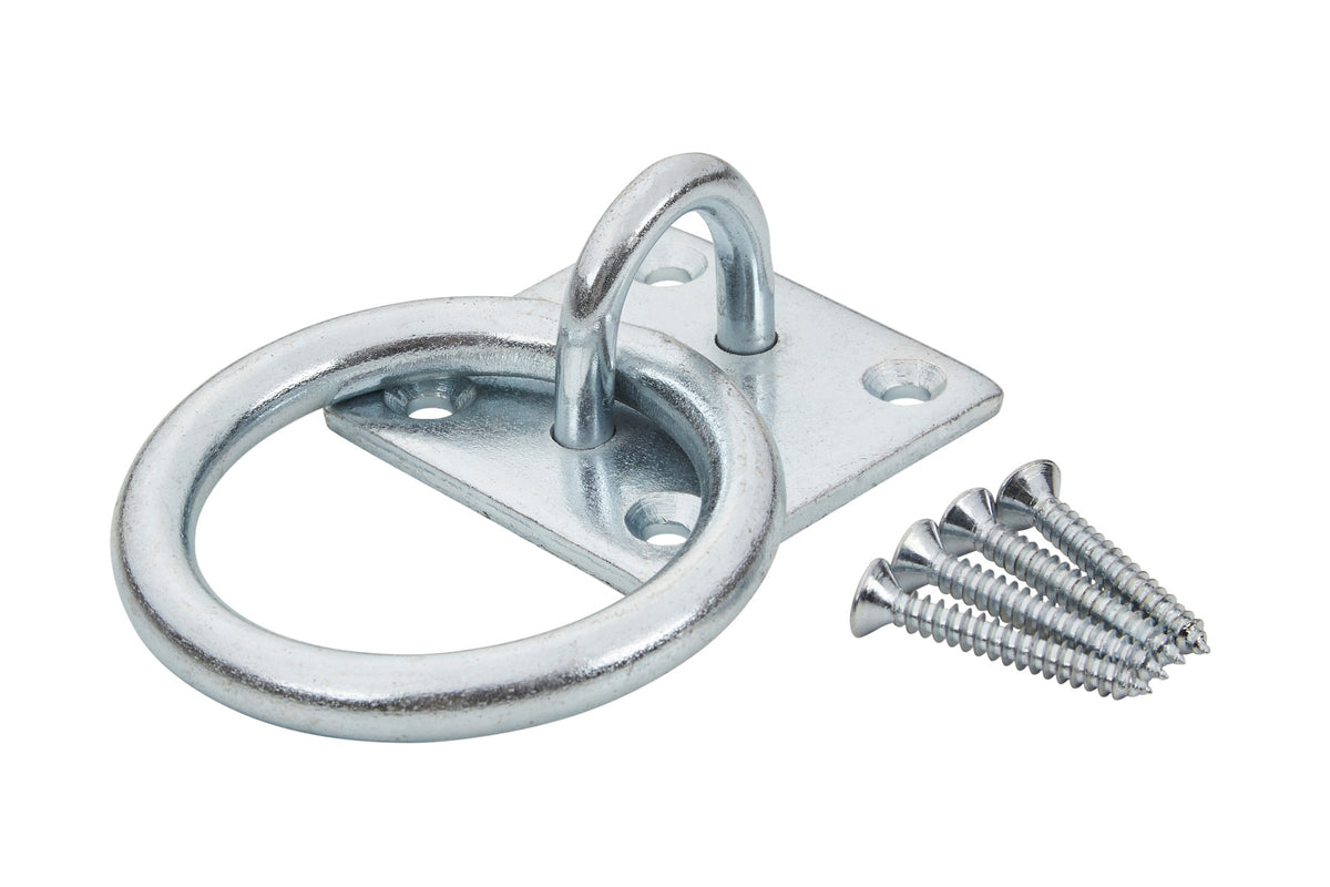 Blue Spot Tools Ironmongery 50mm x 50mm Zinc Plated Ring on Plate