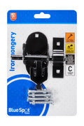 Blue Spot Tools Ironmongery 100mm Black Powder Coated Oval Pad Bolt
