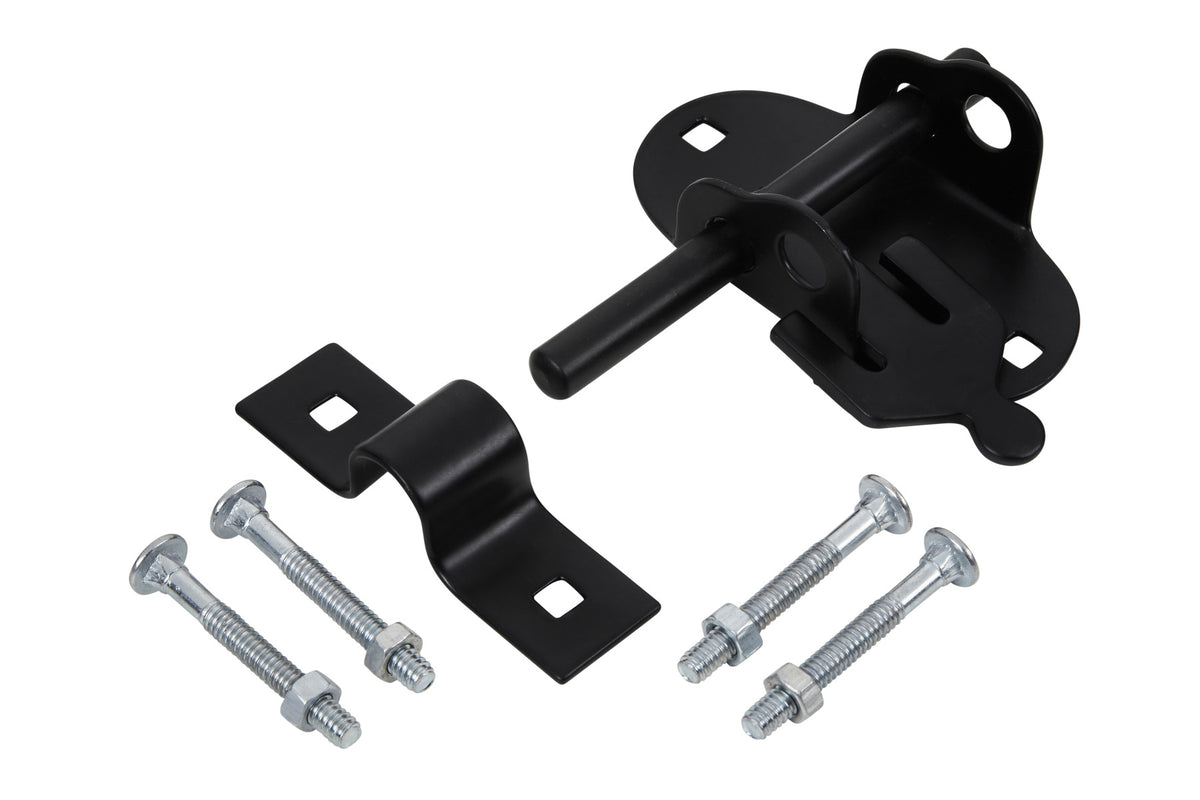 Blue Spot Tools Ironmongery 100mm Black Powder Coated Oval Pad Bolt