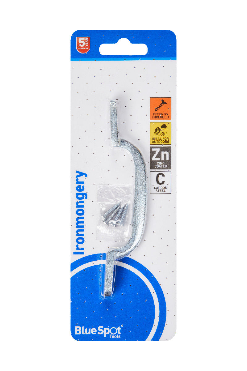 Blue Spot Tools Ironmongery 150mm Zinc Plated Hot Bed Handle
