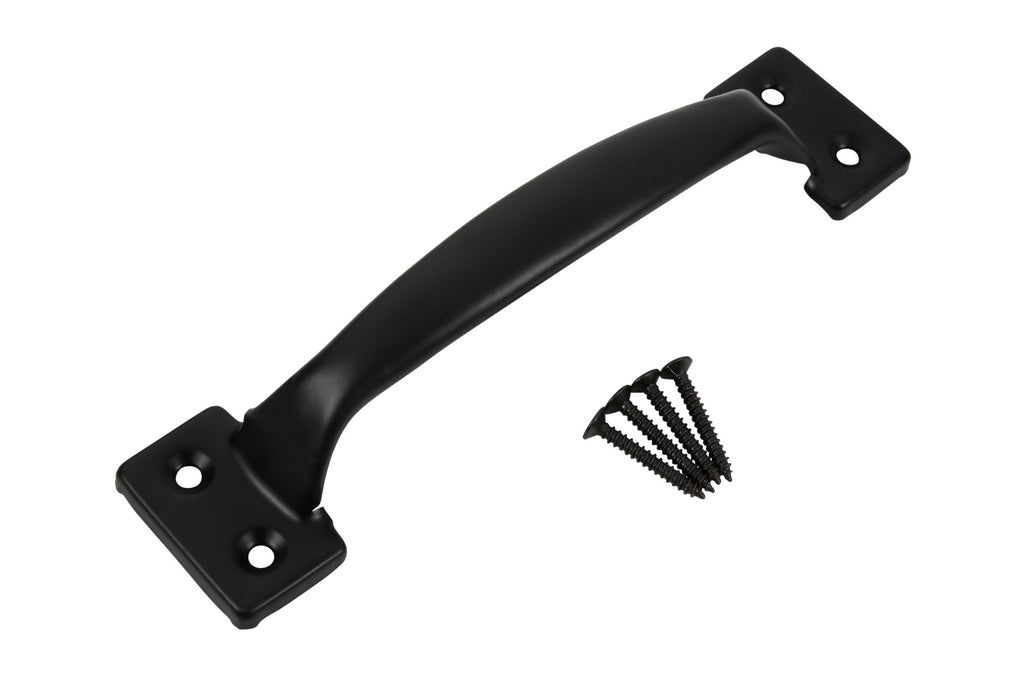 Blue Spot Tools Ironmongery 200mm Black Powder Coated Pull Handle