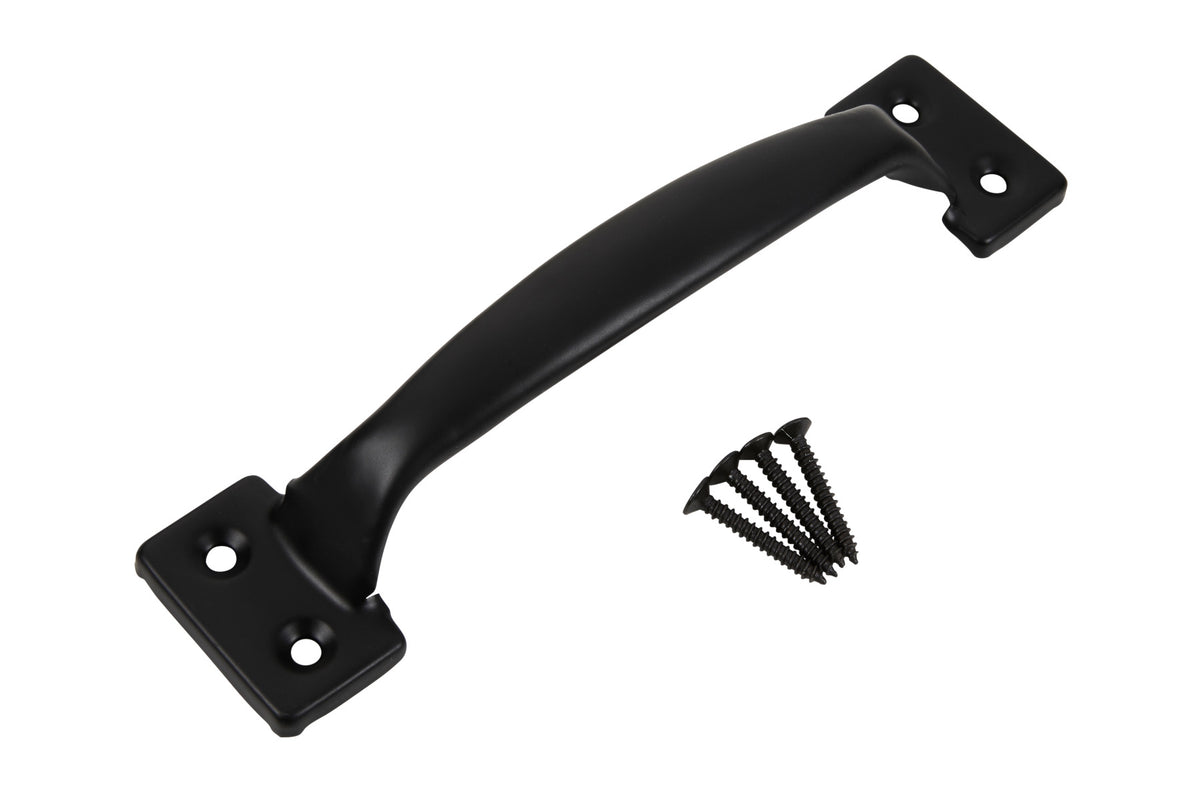 Blue Spot Tools Ironmongery 200mm Black Powder Coated Pull Handle