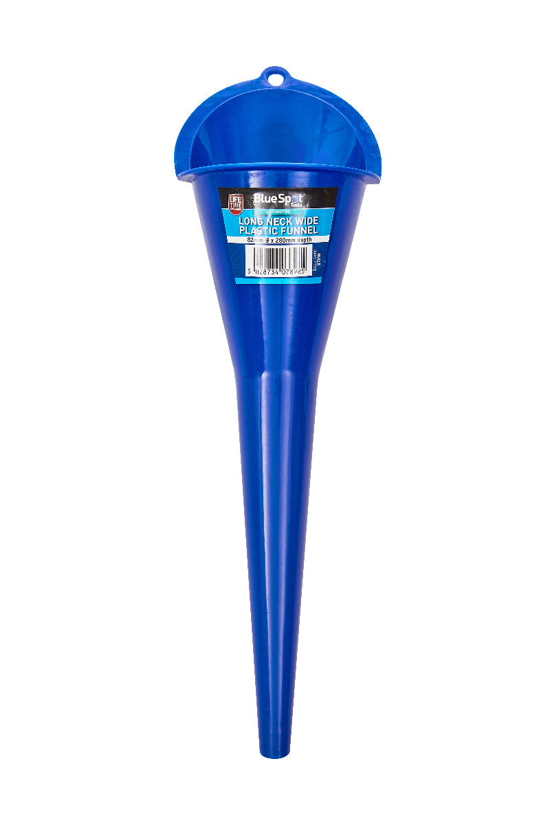 Blue Spot Tools Long Neck Wide Plastic Funnel 280mm x 82mm