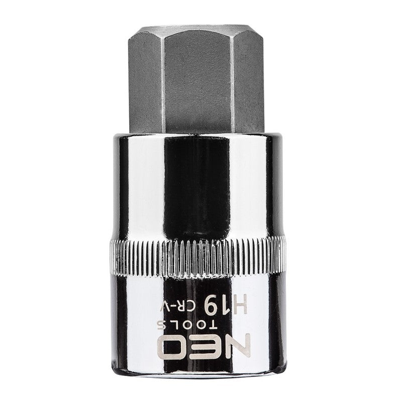 NEO TOOLS Hexagonal bit on socket 1/2", H19, 55 mm — 08-778