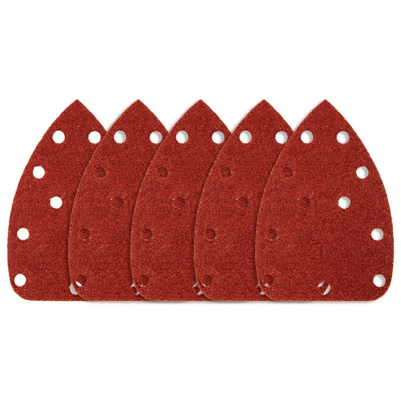 NEO TOOLS Velcro sanding sheets, iron 80 x 140 mm, P180, 5 pcs, with 11 holes for 59G336 — 54-014