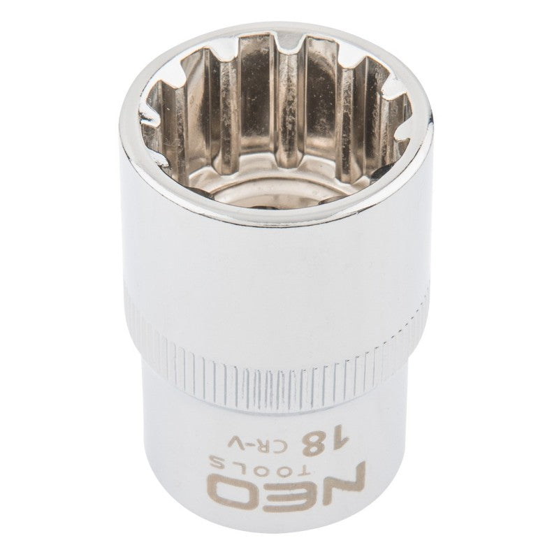 NEO TOOLS Spline socket 1/2", 18 mm — 08-590