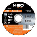 NEO TOOLS Metal cutting discs 125 x 1.0 x 22.2 mm, 41 A60-T-BF, 10 pieces film — 55-578