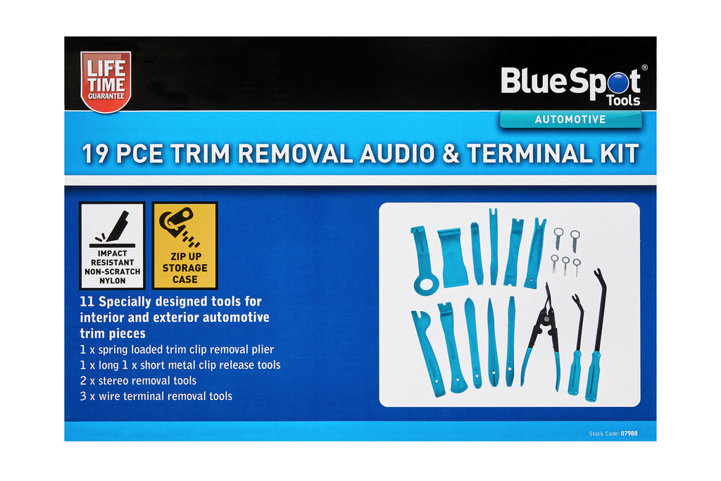 Blue Spot Tools 19PCE Trim Removal Audio And Terminal Kit