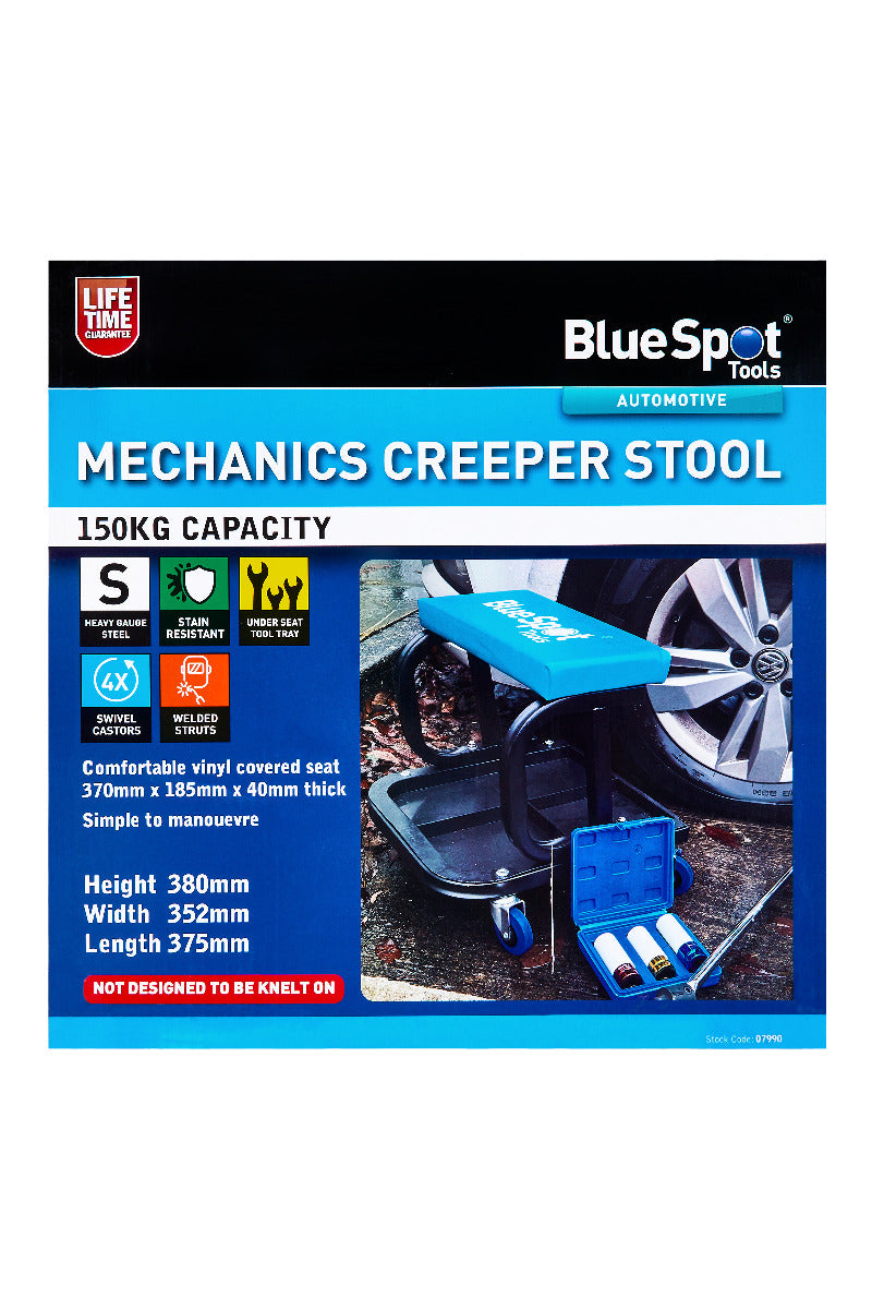 Blue Spot Tools Mechanics Creeper Stool
