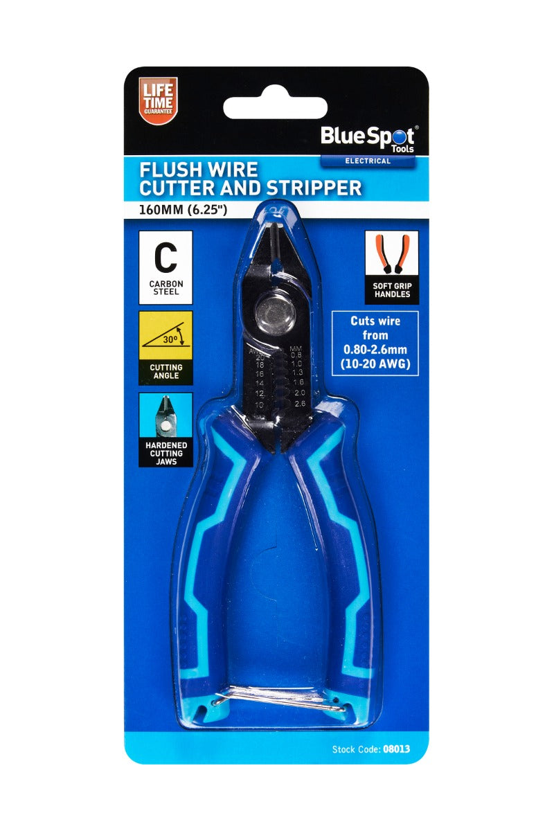 Blue Spot Tools 160MM (6.25") Flush Wire Cutter & Stripper