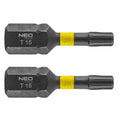 NEO TOOLS Impact bits TX15 x 25 mm, 2 pcs. — 56-512