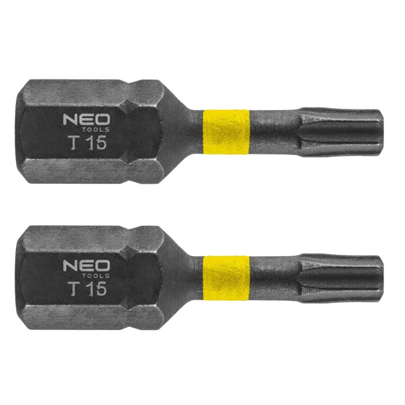 NEO TOOLS Impact bits TX15 x 25 mm, 2 pcs. — 56-512