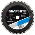 GRAPHITE Diamond disc 230 x 22.2 mm, Turbo Wave — 57H638