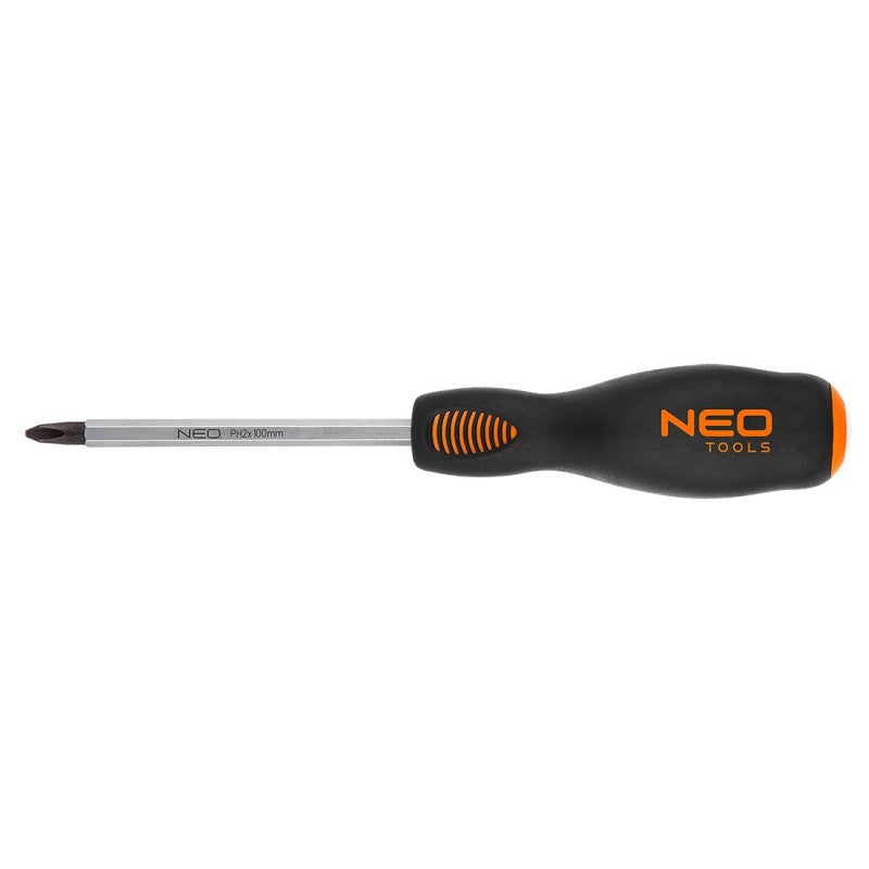 NEO TOOLS Screwdriver go thru PH2 x 100 mm — 04-028