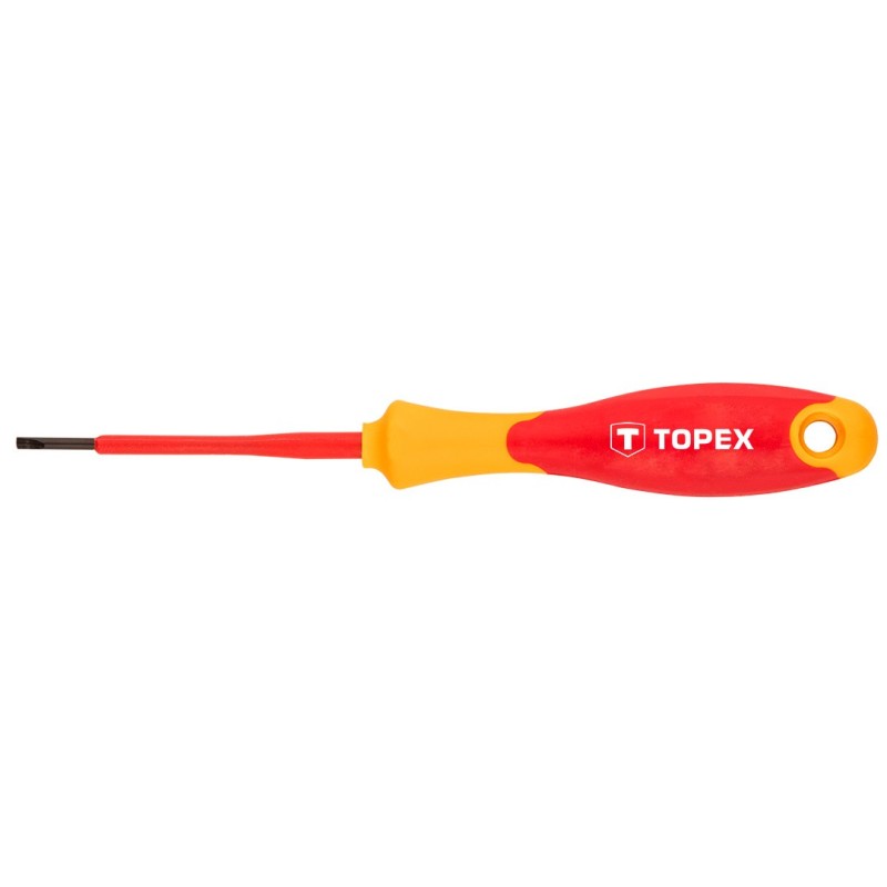 TOPEX Flat screwdriver 1000V, 2.5 x 75 mm, CrMo — 39D470