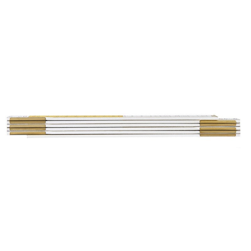 NEO TOOLS Wooden folding rule 1 m, white-yellow — 74-010