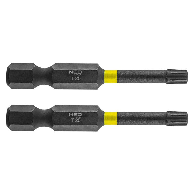 NEO TOOLS Impact bits TX20 x 50 mm, 2 pcs. — 56-525