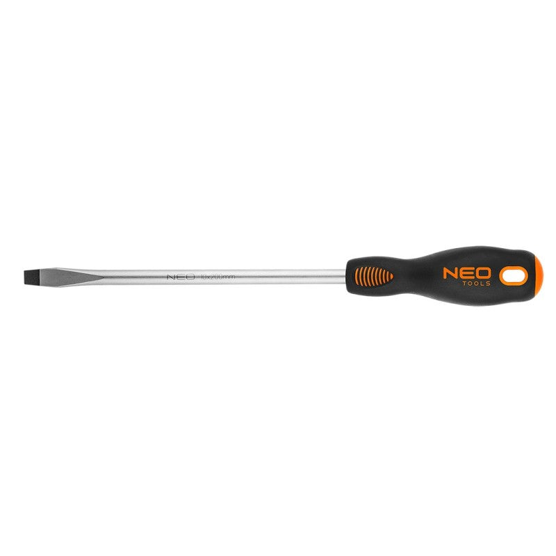 NEO TOOLS Screwdriver slotted 8.0 x 200 mm, S2 — 04-016
