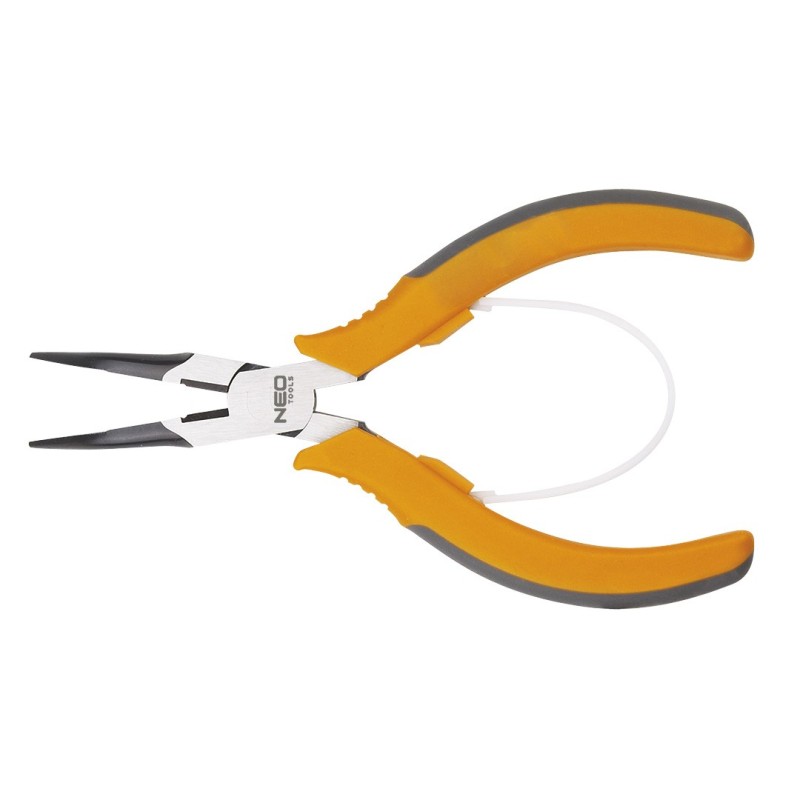 NEO TOOLS Bent elongated precise pliers 140 mm — 01-103