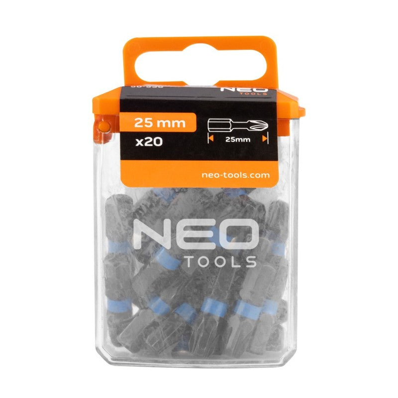 NEO TOOLS Impact bits PZ4 x 25 mm, 20 pcs. — 56-536