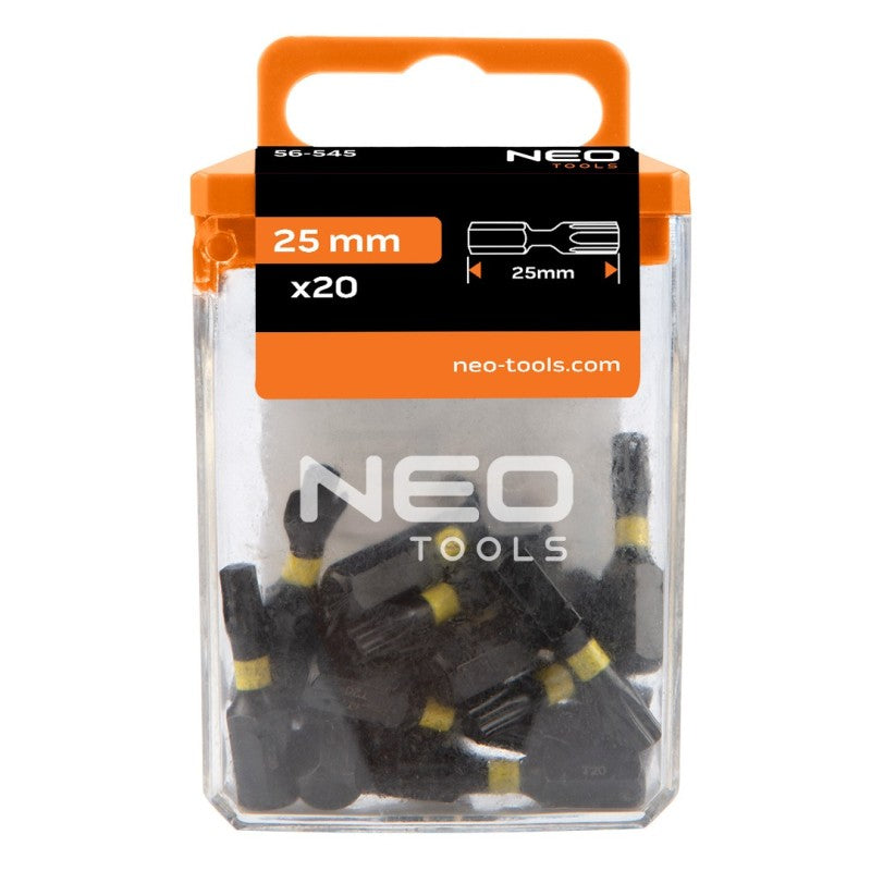 NEO TOOLS Impact bits TX20 x 25 mm, 20 pcs. — 56-545