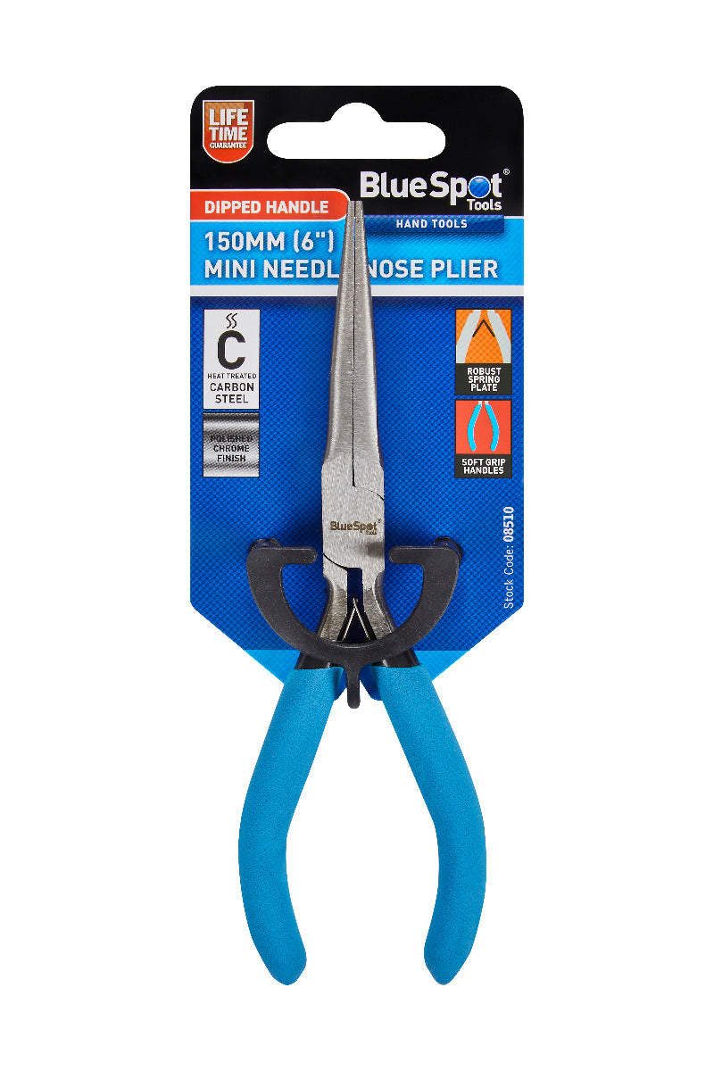Blue Spot Tools Soft Grip Mini Needle Nose Plier