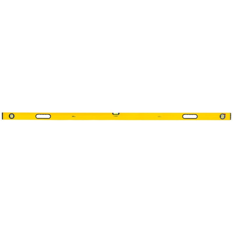 TOPEX Aluminium spirit level, type 600, 200 cm, 3 vials, 2 handles — 29C607