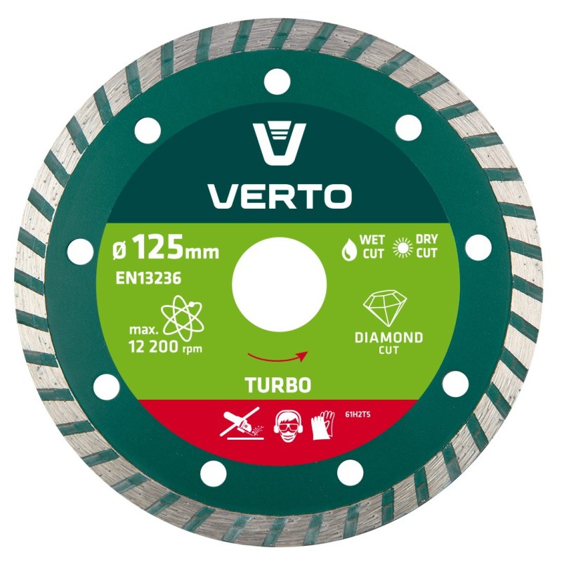 VERTO Diamond disc 125mm, Turbo — 61H2T5
