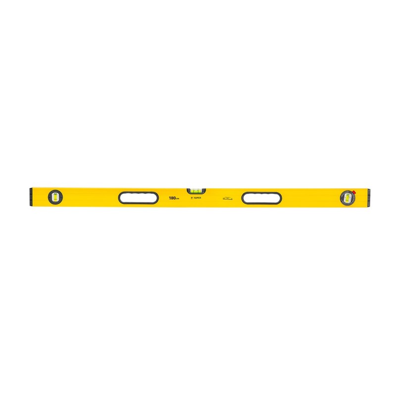 TOPEX Aluminium spirit level, type 600, 100 cm, 3 vials, 2 handles — 29C604