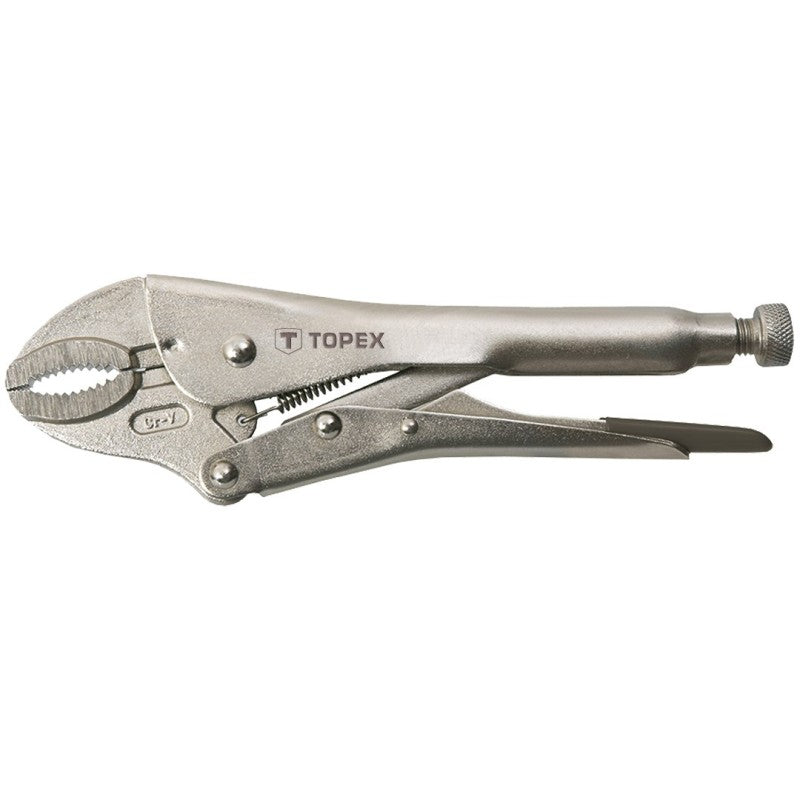 TOPEX Universal locking pliers 225 mm, curved jaws — 32D855