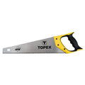 TOPEX Handsaw 450 mm, "Shark", 7 TPI, 3 sides sharpened, hardened teeth, bimaterial handle — 10A445
