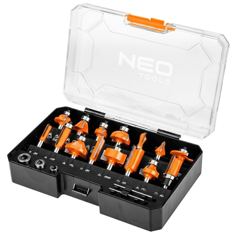NEO TOOLS Pitchfork cutters, shank 8 mm, set of 15 pcs. — 56-241