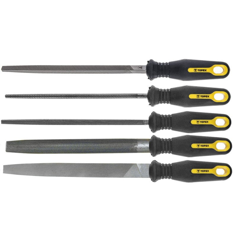 TOPEX Metal files, 200 mm/2, set 5 pcs — 06A250