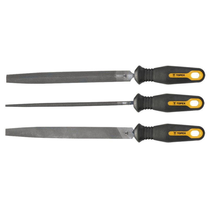 TOPEX Metal files, 200 mm/2, set 3 pcs — 06A230