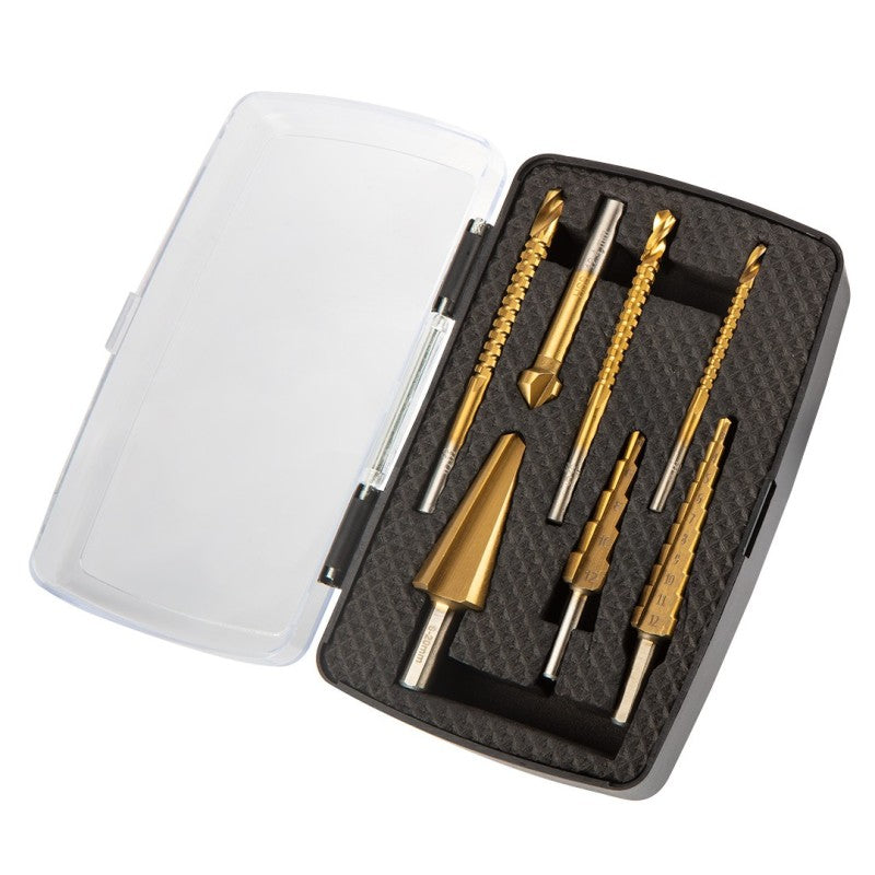 NEO TOOLS Step drills, reamers, countersinks, countersink, set of 7 pcs. — 56-245