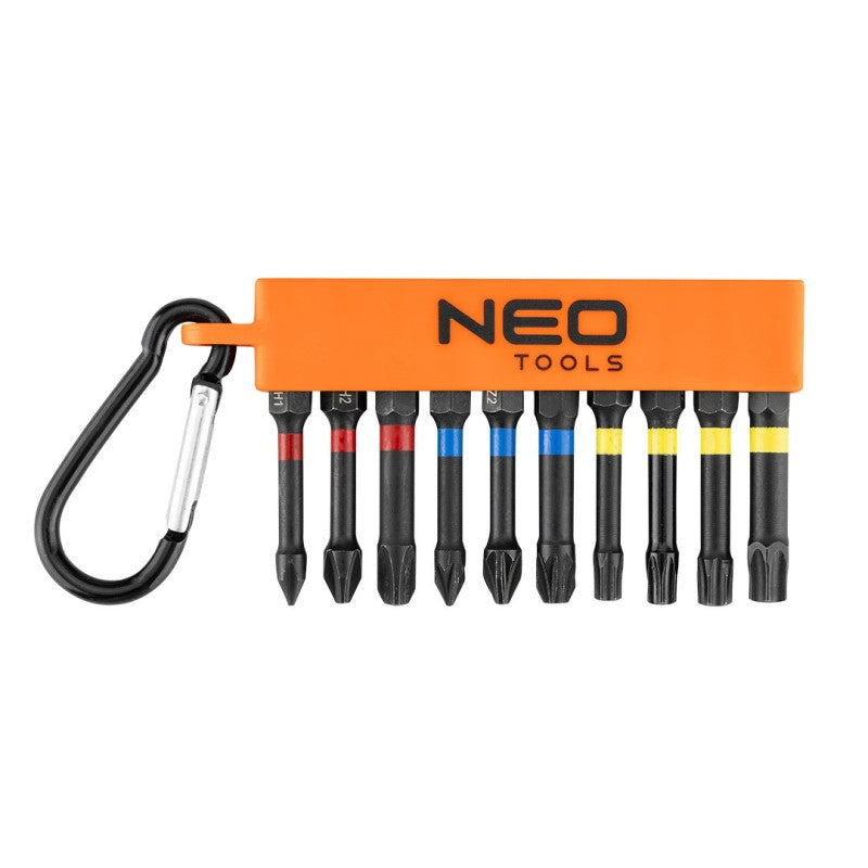 NEO TOOLS Impact bit set, 10 pieces. — 56-562