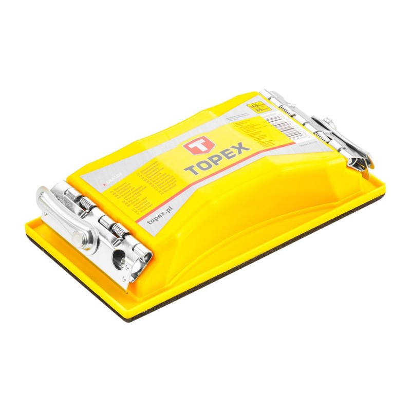 TOPEX Sanding block 85 x 165 mm with metal clamping system — 08A108