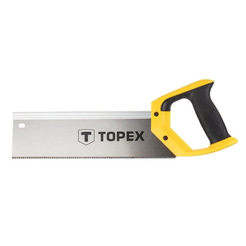 TOPEX Back saw 300 mm, plastic handle, 9 TPI, hardened teeth — 10A703